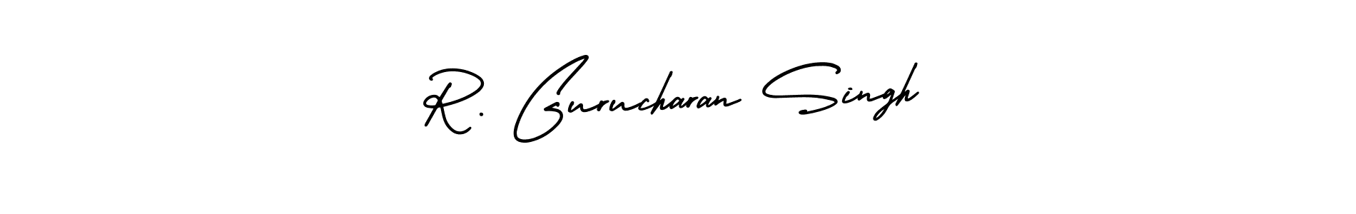 Make a beautiful signature design for name R. Gurucharan Singh. Use this online signature maker to create a handwritten signature for free. R. Gurucharan Singh signature style 3 images and pictures png