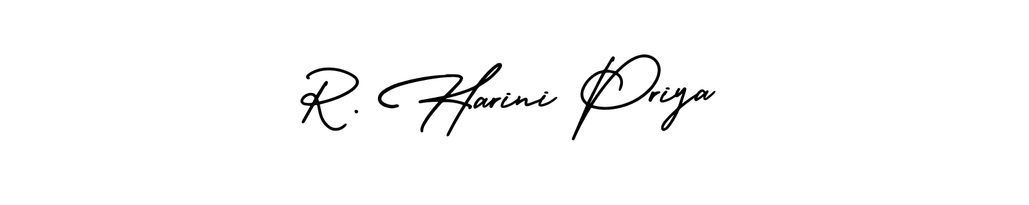 Create a beautiful signature design for name R. Harini Priya. With this signature (AmerikaSignatureDemo-Regular) fonts, you can make a handwritten signature for free. R. Harini Priya signature style 3 images and pictures png