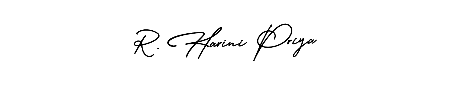Design your own signature with our free online signature maker. With this signature software, you can create a handwritten (AmerikaSignatureDemo-Regular) signature for name R. Harini Priya. R. Harini Priya signature style 3 images and pictures png