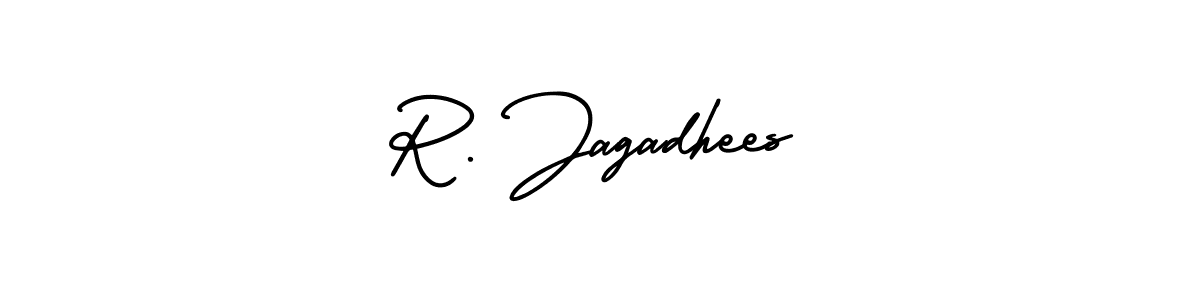 Check out images of Autograph of R. Jagadhees name. Actor R. Jagadhees Signature Style. AmerikaSignatureDemo-Regular is a professional sign style online. R. Jagadhees signature style 3 images and pictures png