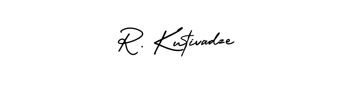 How to Draw R. Kutivadze signature style? AmerikaSignatureDemo-Regular is a latest design signature styles for name R. Kutivadze. R. Kutivadze signature style 3 images and pictures png