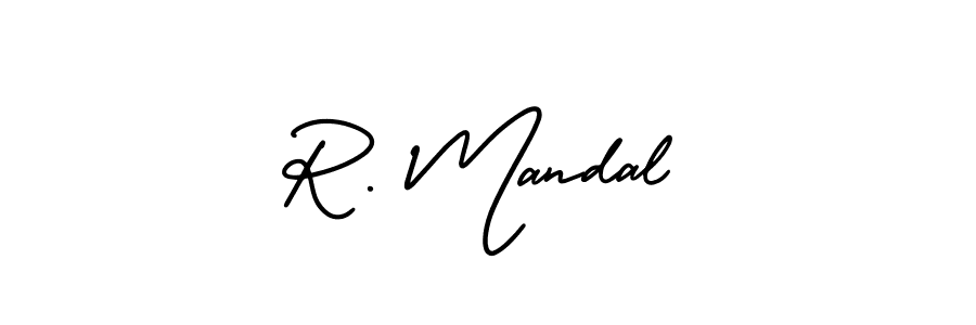 Make a beautiful signature design for name R. Mandal. With this signature (AmerikaSignatureDemo-Regular) style, you can create a handwritten signature for free. R. Mandal signature style 3 images and pictures png