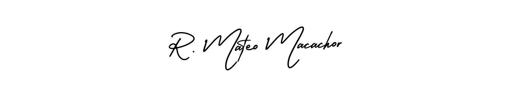How to make R. Mateo Macachor signature? AmerikaSignatureDemo-Regular is a professional autograph style. Create handwritten signature for R. Mateo Macachor name. R. Mateo Macachor signature style 3 images and pictures png