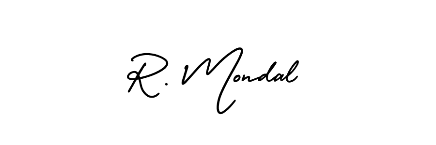 This is the best signature style for the R. Mondal name. Also you like these signature font (AmerikaSignatureDemo-Regular). Mix name signature. R. Mondal signature style 3 images and pictures png