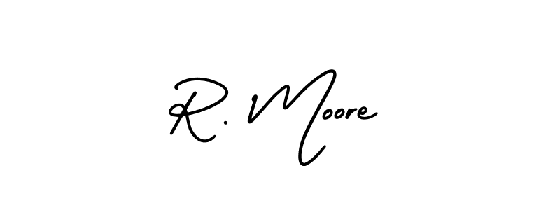 How to Draw R. Moore signature style? AmerikaSignatureDemo-Regular is a latest design signature styles for name R. Moore. R. Moore signature style 3 images and pictures png