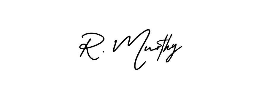 Use a signature maker to create a handwritten signature online. With this signature software, you can design (AmerikaSignatureDemo-Regular) your own signature for name R. Murthy. R. Murthy signature style 3 images and pictures png