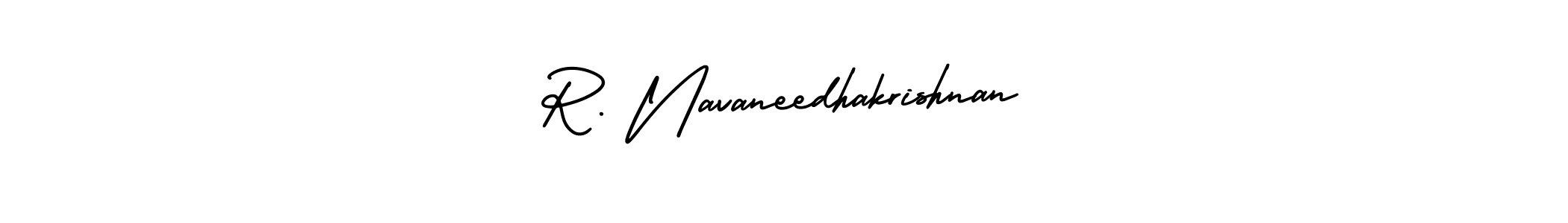 Similarly AmerikaSignatureDemo-Regular is the best handwritten signature design. Signature creator online .You can use it as an online autograph creator for name R. Navaneedhakrishnan. R. Navaneedhakrishnan signature style 3 images and pictures png