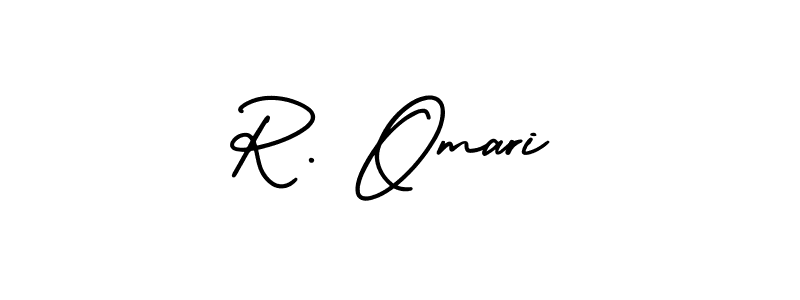 R. Omari stylish signature style. Best Handwritten Sign (AmerikaSignatureDemo-Regular) for my name. Handwritten Signature Collection Ideas for my name R. Omari. R. Omari signature style 3 images and pictures png