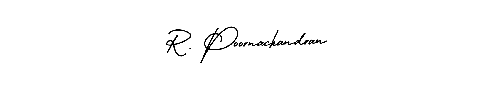 Also You can easily find your signature by using the search form. We will create R. Poornachandran name handwritten signature images for you free of cost using AmerikaSignatureDemo-Regular sign style. R. Poornachandran signature style 3 images and pictures png