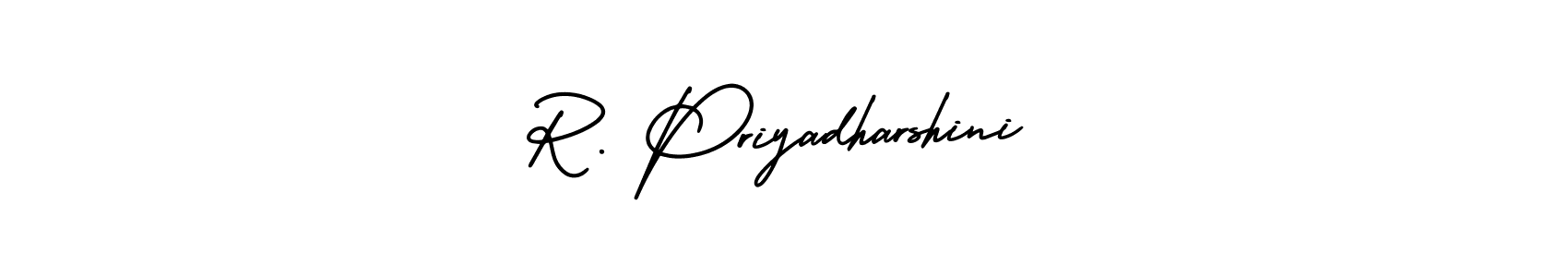 Create a beautiful signature design for name R. Priyadharshini. With this signature (AmerikaSignatureDemo-Regular) fonts, you can make a handwritten signature for free. R. Priyadharshini signature style 3 images and pictures png