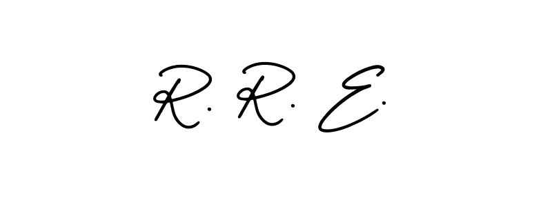 How to Draw R. R. E. signature style? AmerikaSignatureDemo-Regular is a latest design signature styles for name R. R. E.. R. R. E. signature style 3 images and pictures png