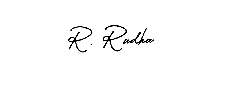 It looks lik you need a new signature style for name R. Radha. Design unique handwritten (AmerikaSignatureDemo-Regular) signature with our free signature maker in just a few clicks. R. Radha signature style 3 images and pictures png
