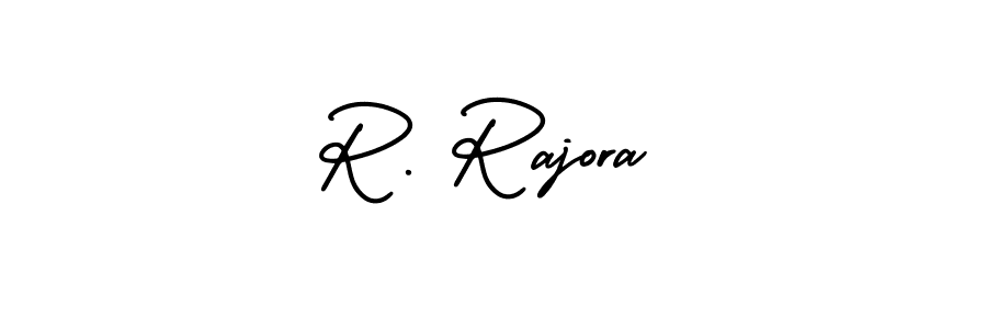 Also we have R. Rajora name is the best signature style. Create professional handwritten signature collection using AmerikaSignatureDemo-Regular autograph style. R. Rajora signature style 3 images and pictures png