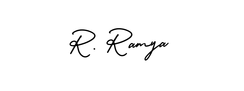 Make a beautiful signature design for name R. Ramya. Use this online signature maker to create a handwritten signature for free. R. Ramya signature style 3 images and pictures png
