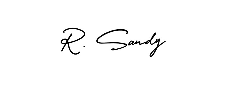 Use a signature maker to create a handwritten signature online. With this signature software, you can design (AmerikaSignatureDemo-Regular) your own signature for name R. Sandy. R. Sandy signature style 3 images and pictures png