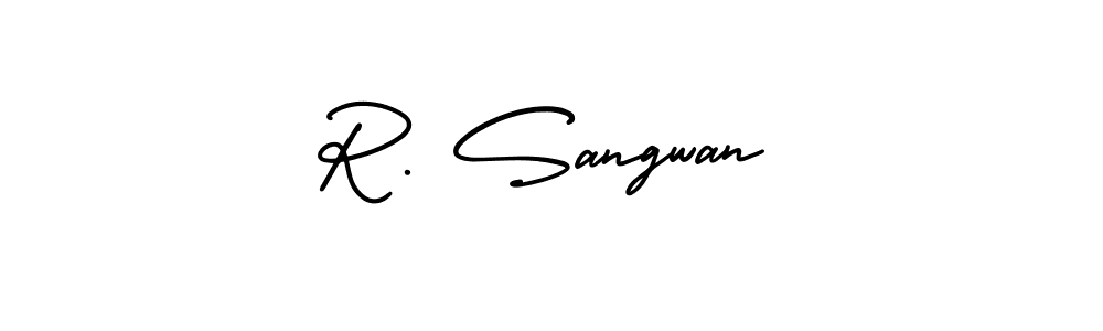 How to Draw R. Sangwan signature style? AmerikaSignatureDemo-Regular is a latest design signature styles for name R. Sangwan. R. Sangwan signature style 3 images and pictures png