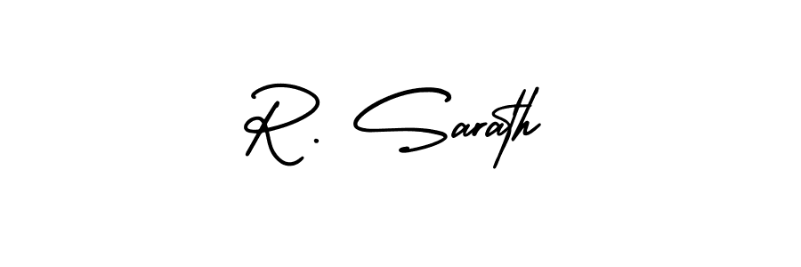 Make a beautiful signature design for name R. Sarath. With this signature (AmerikaSignatureDemo-Regular) style, you can create a handwritten signature for free. R. Sarath signature style 3 images and pictures png