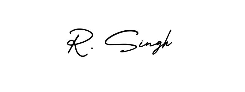 Make a beautiful signature design for name R. Singh. With this signature (AmerikaSignatureDemo-Regular) style, you can create a handwritten signature for free. R. Singh signature style 3 images and pictures png