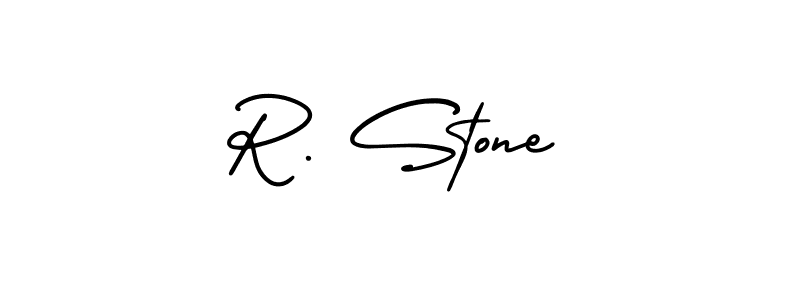 AmerikaSignatureDemo-Regular is a professional signature style that is perfect for those who want to add a touch of class to their signature. It is also a great choice for those who want to make their signature more unique. Get R. Stone name to fancy signature for free. R. Stone signature style 3 images and pictures png