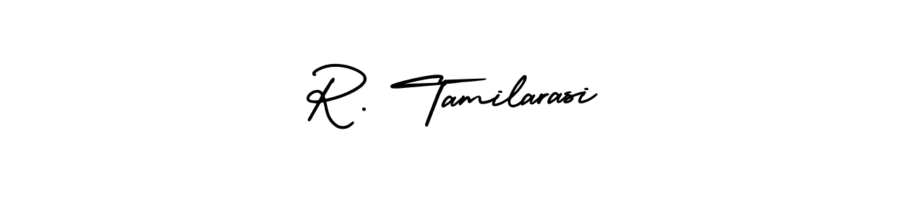 Design your own signature with our free online signature maker. With this signature software, you can create a handwritten (AmerikaSignatureDemo-Regular) signature for name R. Tamilarasi. R. Tamilarasi signature style 3 images and pictures png