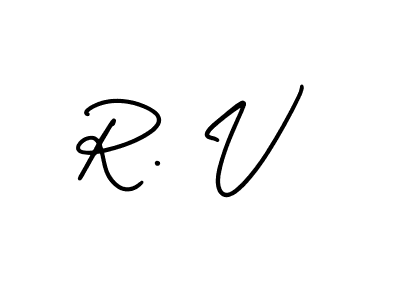 Check out images of Autograph of R. V name. Actor R. V Signature Style. AmerikaSignatureDemo-Regular is a professional sign style online. R. V signature style 3 images and pictures png