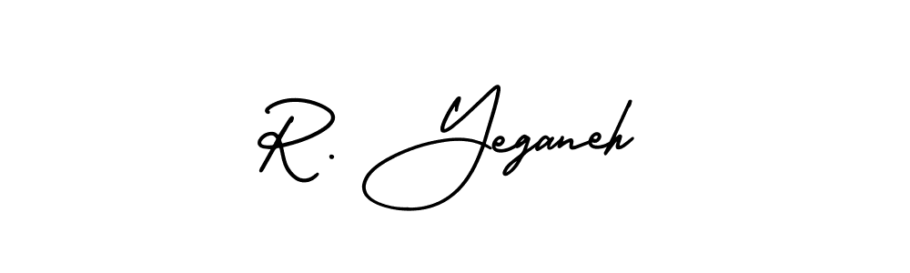 Create a beautiful signature design for name R. Yeganeh. With this signature (AmerikaSignatureDemo-Regular) fonts, you can make a handwritten signature for free. R. Yeganeh signature style 3 images and pictures png