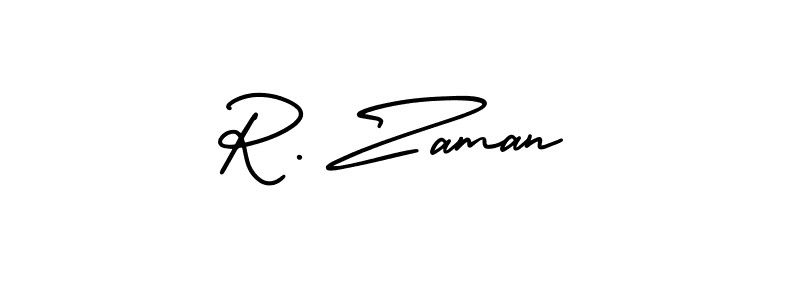 How to make R. Zaman signature? AmerikaSignatureDemo-Regular is a professional autograph style. Create handwritten signature for R. Zaman name. R. Zaman signature style 3 images and pictures png