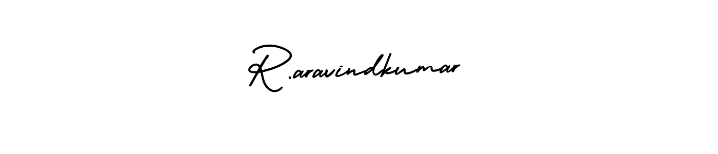 Design your own signature with our free online signature maker. With this signature software, you can create a handwritten (AmerikaSignatureDemo-Regular) signature for name R.aravindkumar. R.aravindkumar signature style 3 images and pictures png