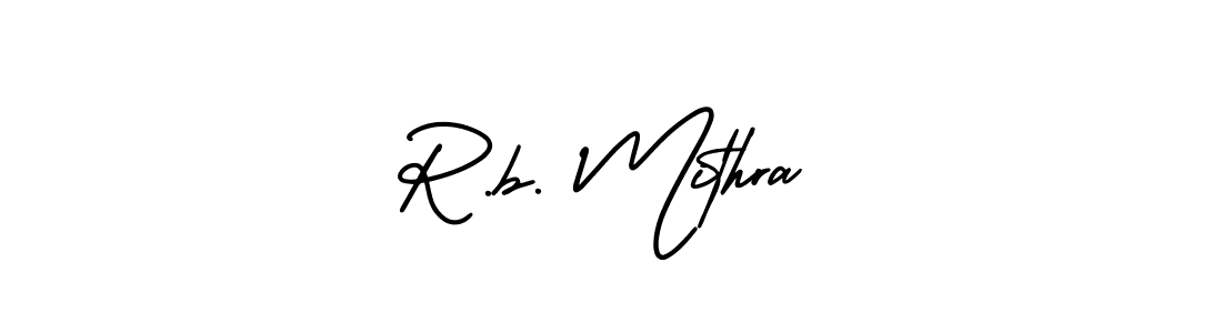 Similarly AmerikaSignatureDemo-Regular is the best handwritten signature design. Signature creator online .You can use it as an online autograph creator for name R.b. Mithra. R.b. Mithra signature style 3 images and pictures png