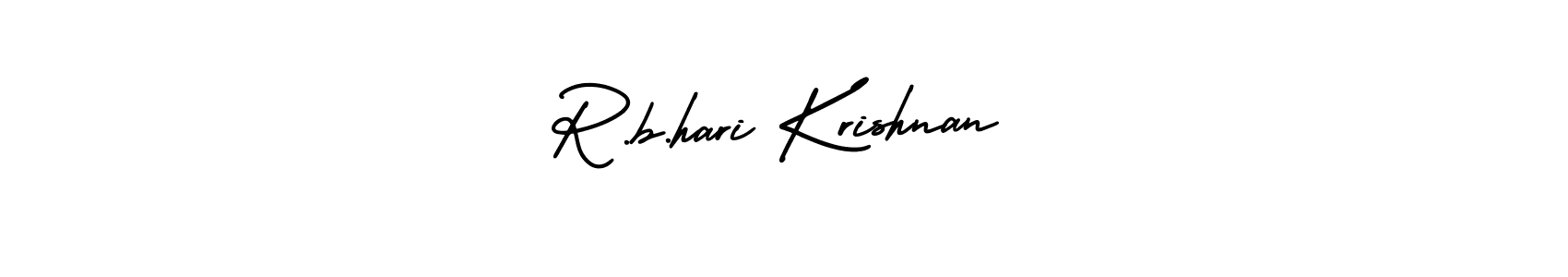 Make a beautiful signature design for name R.b.hari Krishnan. With this signature (AmerikaSignatureDemo-Regular) style, you can create a handwritten signature for free. R.b.hari Krishnan signature style 3 images and pictures png