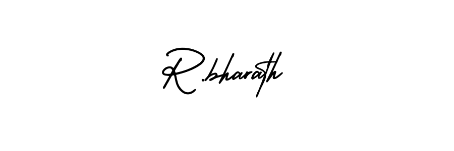 This is the best signature style for the R.bharath name. Also you like these signature font (AmerikaSignatureDemo-Regular). Mix name signature. R.bharath signature style 3 images and pictures png