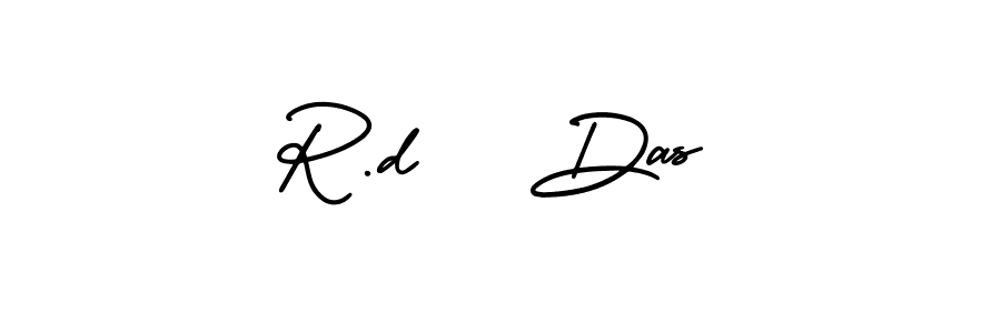 Also we have R.d   Das name is the best signature style. Create professional handwritten signature collection using AmerikaSignatureDemo-Regular autograph style. R.d   Das signature style 3 images and pictures png