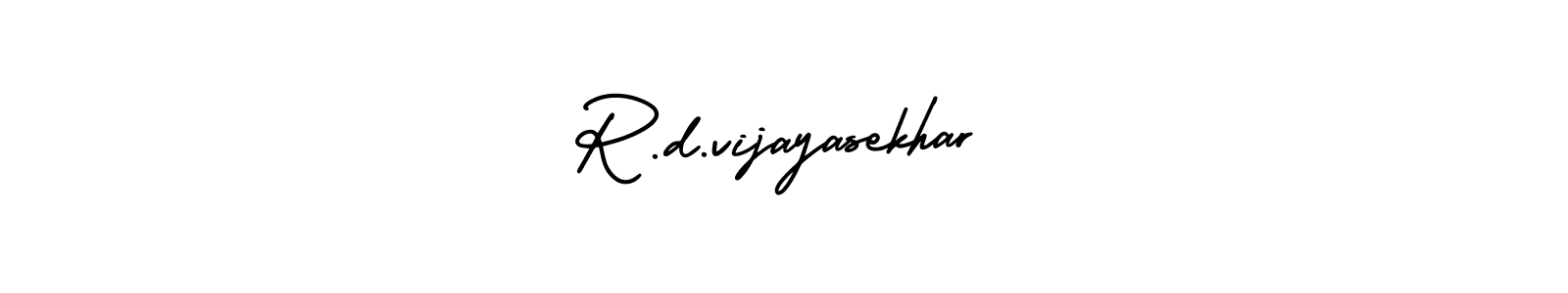 Use a signature maker to create a handwritten signature online. With this signature software, you can design (AmerikaSignatureDemo-Regular) your own signature for name R.d.vijayasekhar. R.d.vijayasekhar signature style 3 images and pictures png