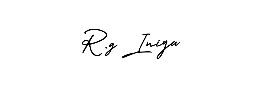 Also we have R.g Iniya name is the best signature style. Create professional handwritten signature collection using AmerikaSignatureDemo-Regular autograph style. R.g Iniya signature style 3 images and pictures png