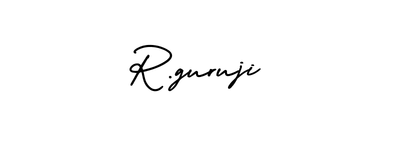 Best and Professional Signature Style for R.guruji. AmerikaSignatureDemo-Regular Best Signature Style Collection. R.guruji signature style 3 images and pictures png