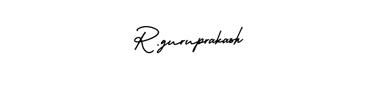 How to Draw R.guruprakash signature style? AmerikaSignatureDemo-Regular is a latest design signature styles for name R.guruprakash. R.guruprakash signature style 3 images and pictures png