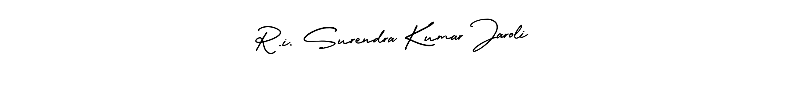 It looks lik you need a new signature style for name R.i. Surendra Kumar Jaroli. Design unique handwritten (AmerikaSignatureDemo-Regular) signature with our free signature maker in just a few clicks. R.i. Surendra Kumar Jaroli signature style 3 images and pictures png