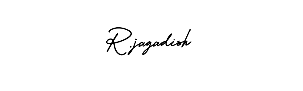 Make a beautiful signature design for name R.jagadish. With this signature (AmerikaSignatureDemo-Regular) style, you can create a handwritten signature for free. R.jagadish signature style 3 images and pictures png