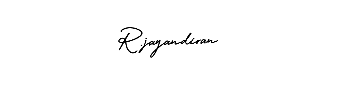 How to make R.jayandiran signature? AmerikaSignatureDemo-Regular is a professional autograph style. Create handwritten signature for R.jayandiran name. R.jayandiran signature style 3 images and pictures png