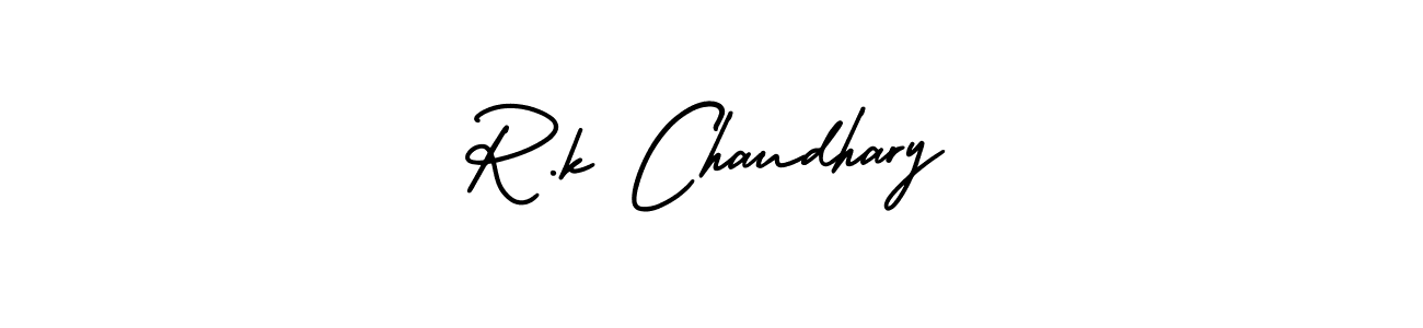 Also we have R.k Chaudhary name is the best signature style. Create professional handwritten signature collection using AmerikaSignatureDemo-Regular autograph style. R.k Chaudhary signature style 3 images and pictures png