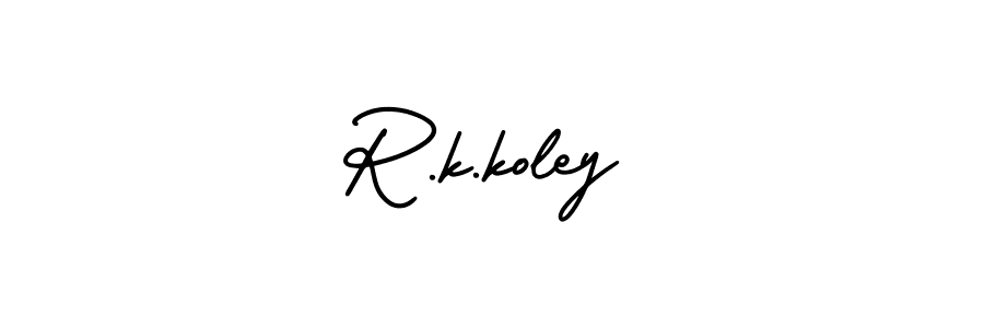 This is the best signature style for the R.k.koley name. Also you like these signature font (AmerikaSignatureDemo-Regular). Mix name signature. R.k.koley signature style 3 images and pictures png