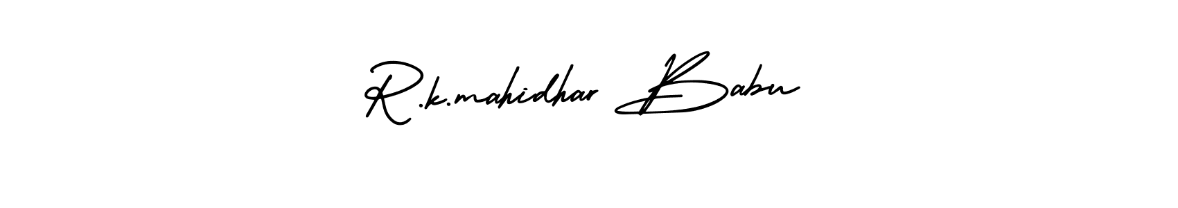 Make a beautiful signature design for name R.k.mahidhar Babu. Use this online signature maker to create a handwritten signature for free. R.k.mahidhar Babu signature style 3 images and pictures png