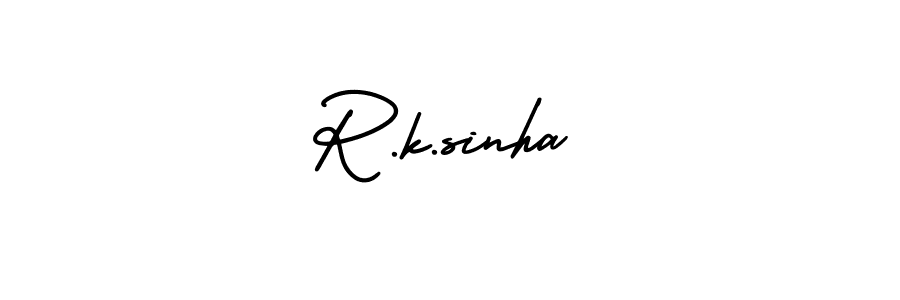 Design your own signature with our free online signature maker. With this signature software, you can create a handwritten (AmerikaSignatureDemo-Regular) signature for name R.k.sinha. R.k.sinha signature style 3 images and pictures png