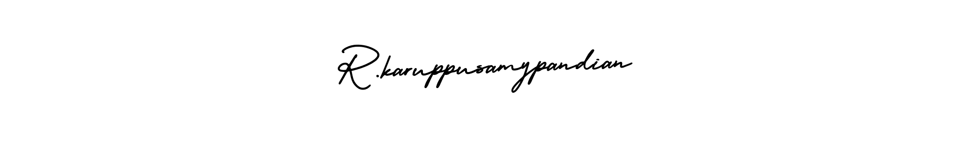 if you are searching for the best signature style for your name R.karuppusamypandian. so please give up your signature search. here we have designed multiple signature styles  using AmerikaSignatureDemo-Regular. R.karuppusamypandian signature style 3 images and pictures png
