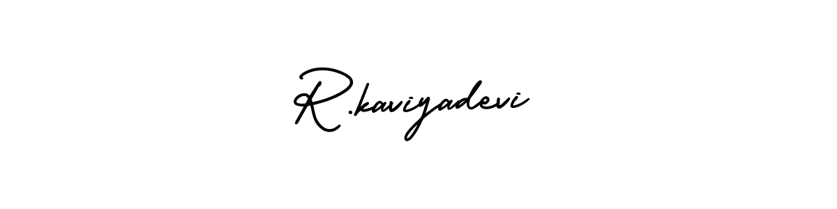 It looks lik you need a new signature style for name R.kaviyadevi. Design unique handwritten (AmerikaSignatureDemo-Regular) signature with our free signature maker in just a few clicks. R.kaviyadevi signature style 3 images and pictures png