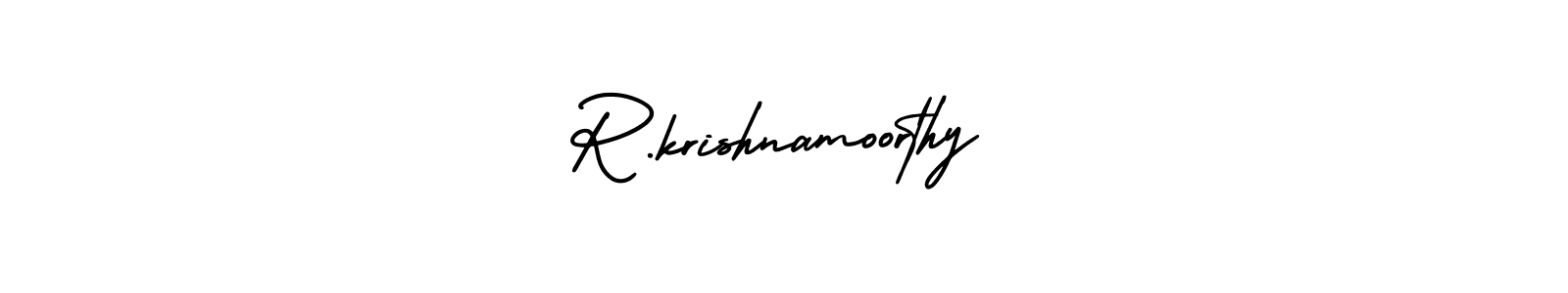 It looks lik you need a new signature style for name R.krishnamoorthy. Design unique handwritten (AmerikaSignatureDemo-Regular) signature with our free signature maker in just a few clicks. R.krishnamoorthy signature style 3 images and pictures png