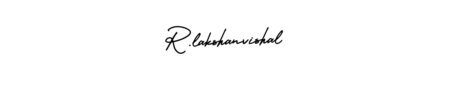 AmerikaSignatureDemo-Regular is a professional signature style that is perfect for those who want to add a touch of class to their signature. It is also a great choice for those who want to make their signature more unique. Get R.lakshanvishal name to fancy signature for free. R.lakshanvishal signature style 3 images and pictures png