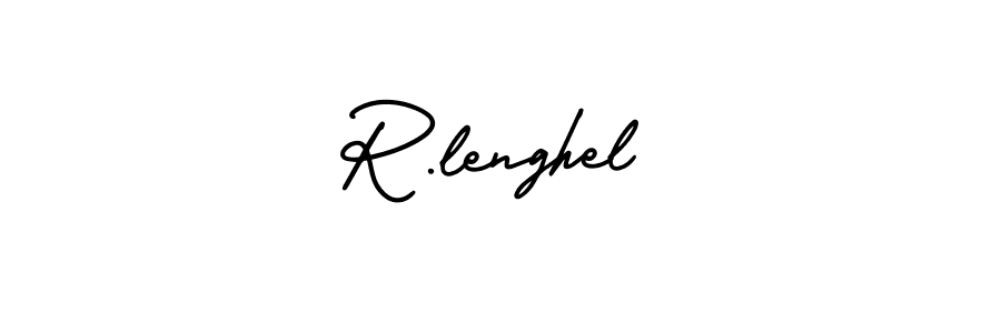 How to Draw R.lenghel signature style? AmerikaSignatureDemo-Regular is a latest design signature styles for name R.lenghel. R.lenghel signature style 3 images and pictures png