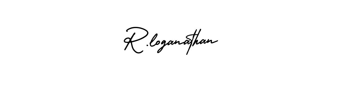 How to make R.loganathan signature? AmerikaSignatureDemo-Regular is a professional autograph style. Create handwritten signature for R.loganathan name. R.loganathan signature style 3 images and pictures png