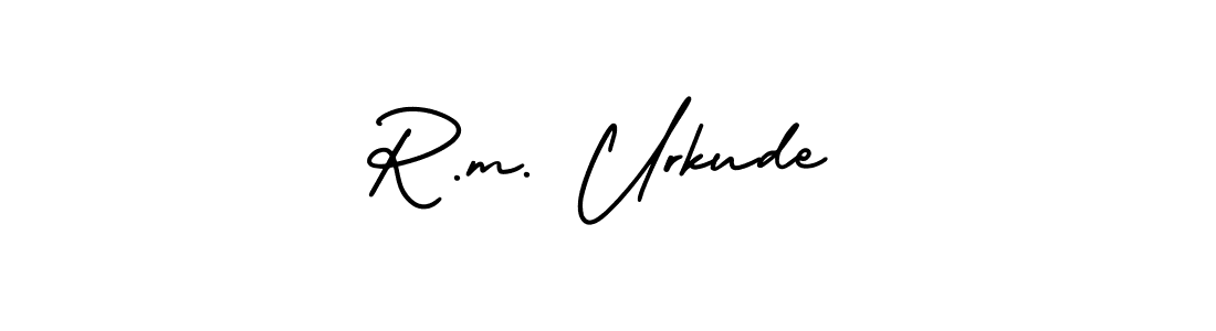 Best and Professional Signature Style for R.m. Urkude. AmerikaSignatureDemo-Regular Best Signature Style Collection. R.m. Urkude signature style 3 images and pictures png